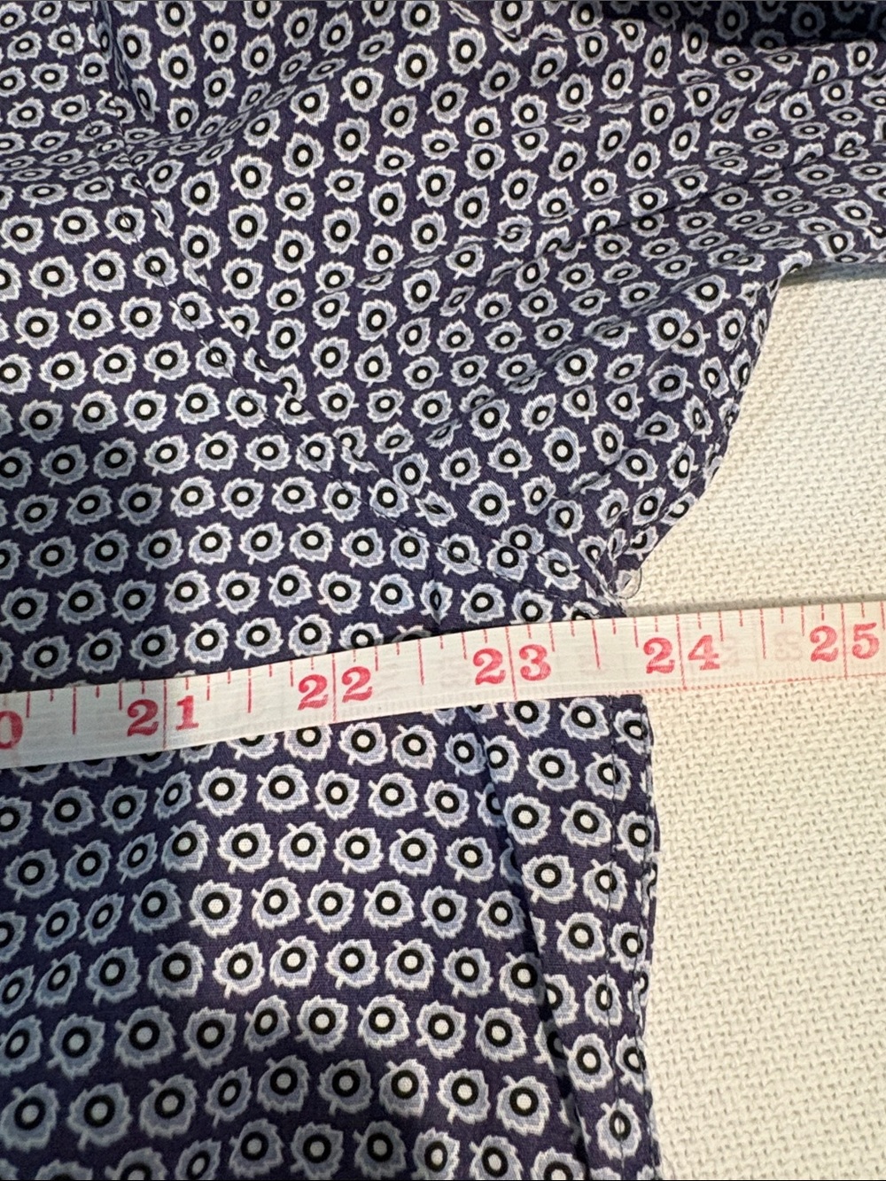 Ted Baker London Men’s Geometric Print Button Down Shirt | Navy Purple - Picture 5 of 8